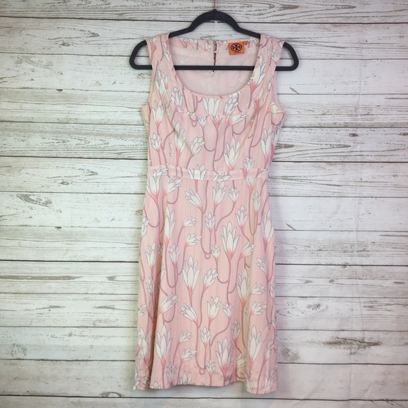 Tory Burch Dresses & Skirts - Tory Burch sz. 2 dress silk pink floral lined